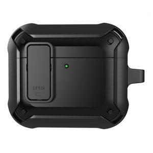 AirPods 4 TPU+PC Anti-Drop Case with Buckle – Black