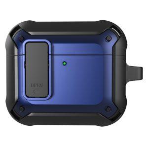 AirPods 4 TPU+PC Anti-Drop Case with Buckle – Blue