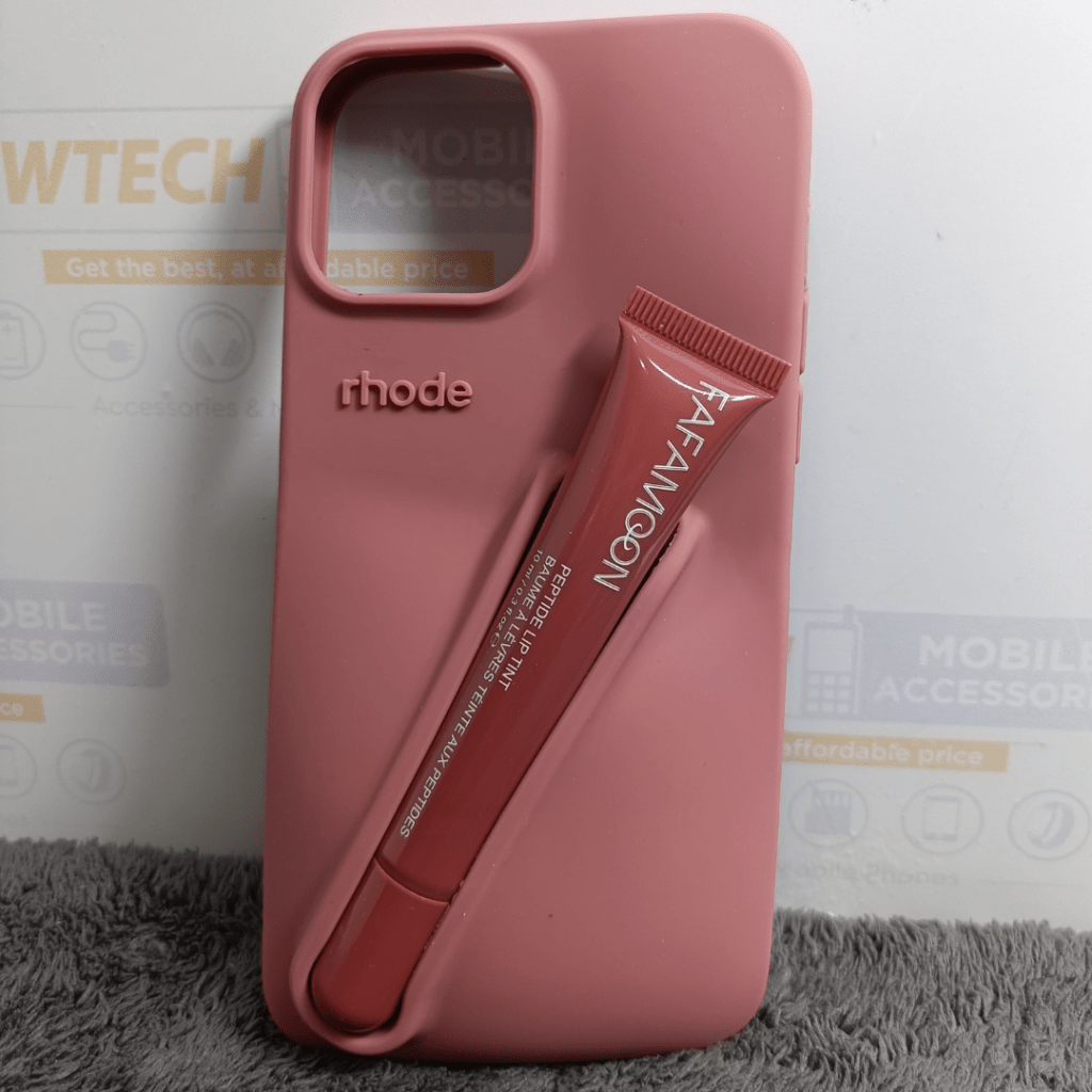 iPhone 12/13 Pro max Rhode Silicone Cover With Lip Oil - Wine