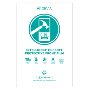 Devia intelligent Soft TPU Protective Front Film flat Screen 0.35mm – Clear  106314