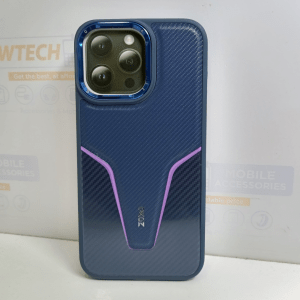iPhone 15 Pro Max OKOZ Carbon Luxury Cover – Blue/Purple