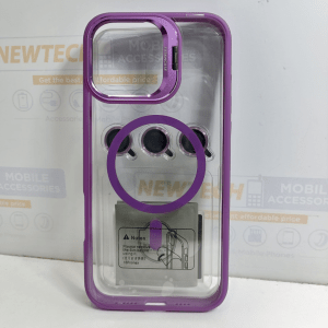 iPhone 16 Pro NY Magsafe Cover With Camera lens Protector – Purple