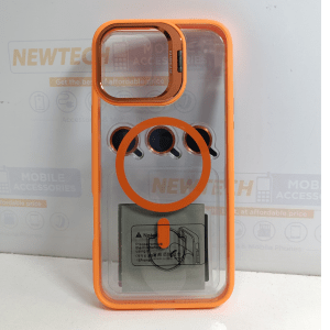 iPhone 16 Pro NY Magsafe Cover With Camera lens Protector – Orange