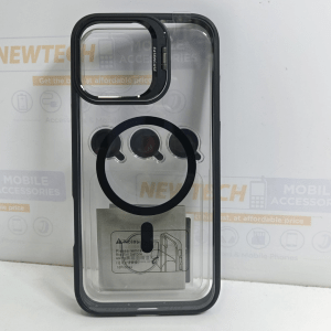 iPhone 15 Pro Max NY Magsafe Cover With Camera lens Protector – Black