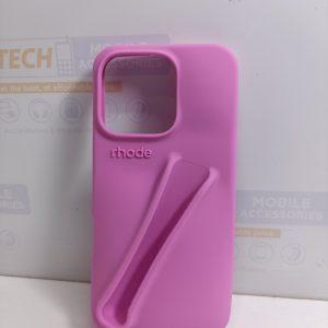 iPhone 14/15 Pro max Rhode Silicone Cover With Lip Oil – Pink