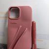 iPhone 12/13 Pro max Rhode Silicone Cover With Lip Oil - Wine - Image 3