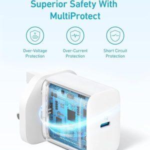 Anker 20W USB-C Charger With USB-C Cable 1.5M – White B2347K21