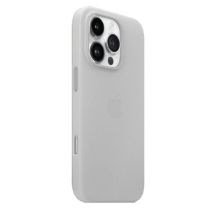 iPhone 16 Pro Leather Magsafe Cover HC – Light Gray