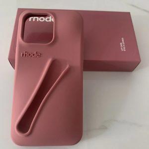 iPhone 13-14-15Pro Rhode Silicone Cover With Lip Oil – Wine