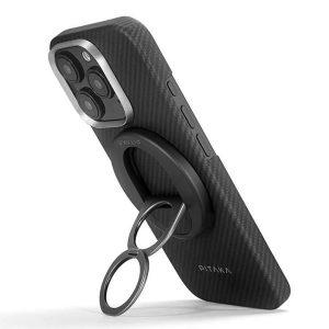 iPhone 16 Pro Max PITAKA Ultra Slim Case & Grip Cover – Black/Grey