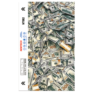 100 Dollar 3D embossed UV Back film NT082