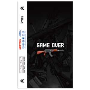 Game Over 3D embossed UV Back film NT103