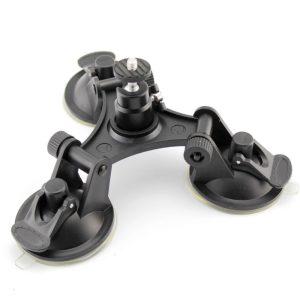 Triple Suction Tripod Cup Mount for GoPro Series Cameras – Black