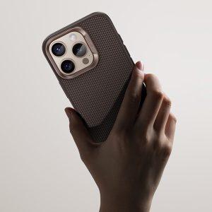 Benks Kevlar iPhone 16 Pro Max MagSafe Carbon Fiber Texture Aramid Fiber Cover – Golden