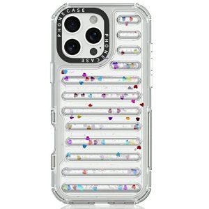 iPhone 16 Pro Max Capsule Glitter PC + TPU Protective Cover – Sequins