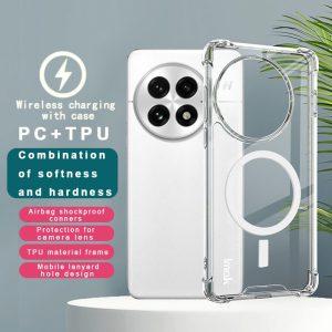 IMAK OnePlus 13 PC+TPU Magsafe Shockproof Clear Cover