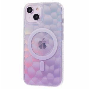 iPhone 15 Gradient TPU+Acrylic MagSafe Cover – Purple