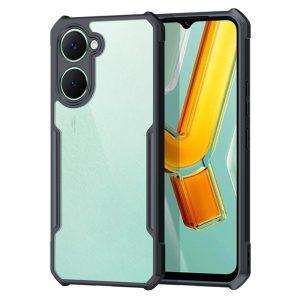 Vivo Y03 XUNDD Anti-Drop TPU + Acrylic Clear Cover – Black