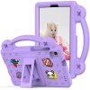 Samsung Galaxy Tab A7 Lite/Tab A 8.0 EVA Shockproof Tablet Cover with Kickstand - Purple