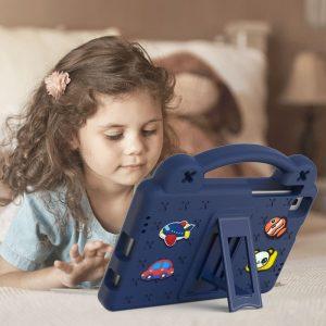 Samsung Galaxy Tab A7 Lite/Tab A 8.0 EVA Shockproof Tablet Cover with Kickstand – Navy Blue