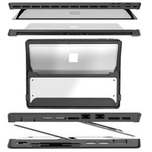 Microsoft Surface Pro 9 Tablet Protective Clear Rugged Kickstand Cover – Black