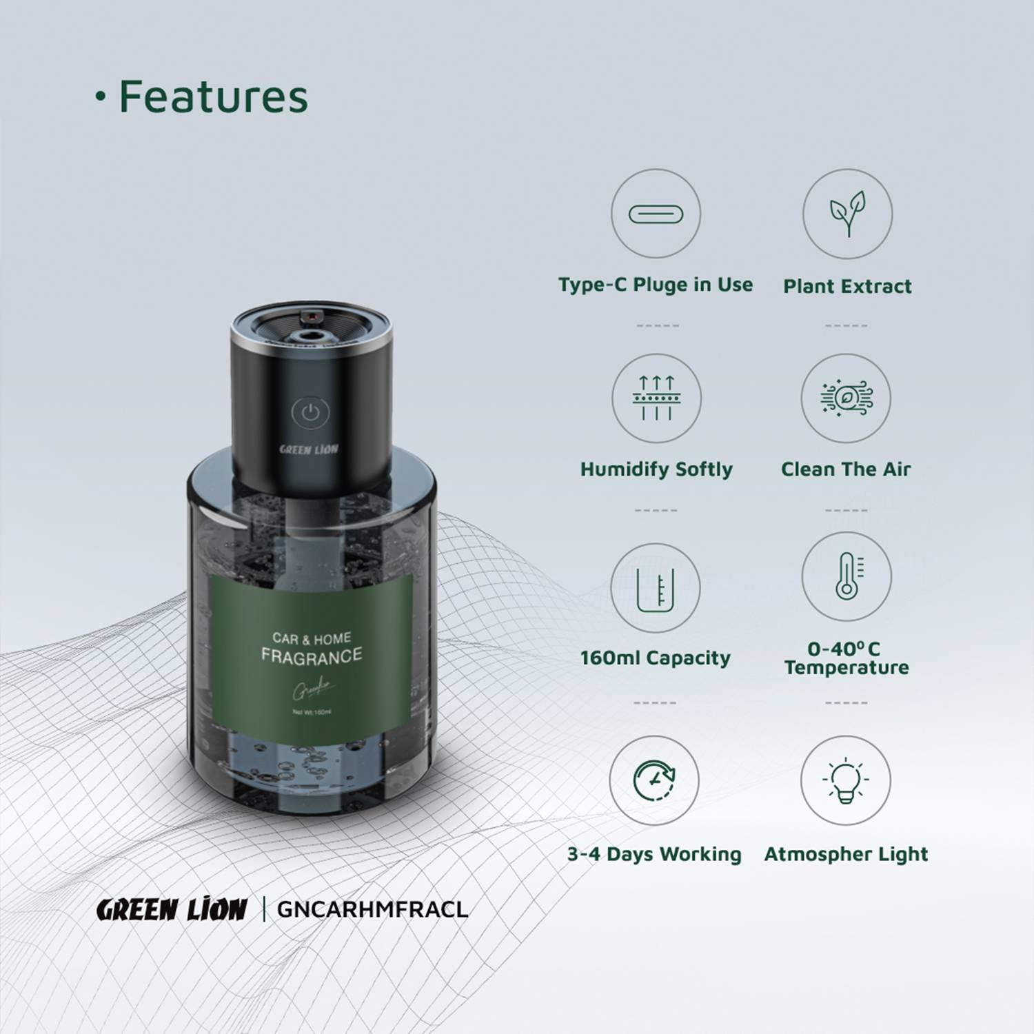 Green Lion Car and Home Fragrance - Clear (GNCARHMFRACL} - Image 7