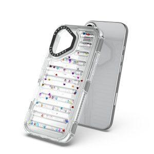 iPhone 16 Pro Max Capsule Glitter PC + TPU Protective Cover – Sequins