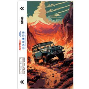 Off Road Jeep 3D embossed UV Back film NT049