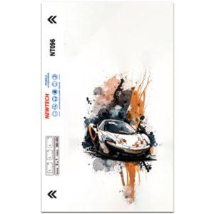Car Race 3D embossed UV Back film NT096