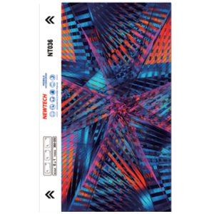 Fractal Pattern 3D embossed UV Back film NT036