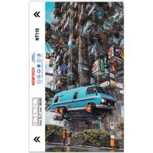 Futuristic City 3D embossed UV Back film NT110