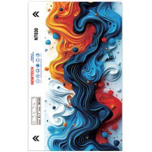 Coloful Paint Splash 3D embossed UV Back film NT030