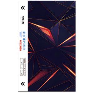 Geometric Red & Blue 3D embossed UV Back film NT075