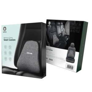 Green Lion Memory Foam Seat Cushion – Black(GNMESEATCSNBK)