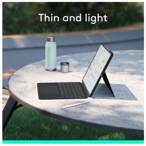 iPad Air 13-Inch (M2) Logitech Combo Touch Keyboard Cover ENG-Oxford Grey 920-012617