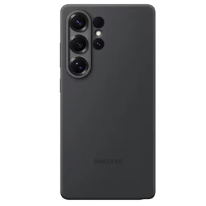Samsung Galaxy S25 Ultra Silky Silicone Cover – Black