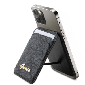 Guess Wallet Cardslot Magsafe Stand 4G Classic – Black (GUWMSHG4SHK)