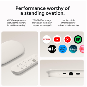 Google TV Streamer 4K with Voice Remote