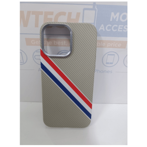 iPhone 16 Pro Max BUVU Magpita Carbon France Strip Flag Cover – Gray
