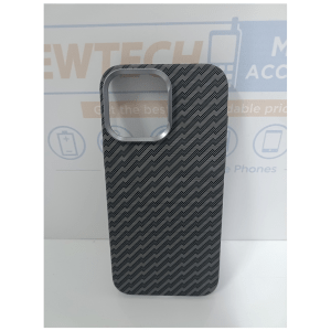 iPhone 16 Pro Max BUVU Magpita Carbon Zig-zag Pattern – Gray