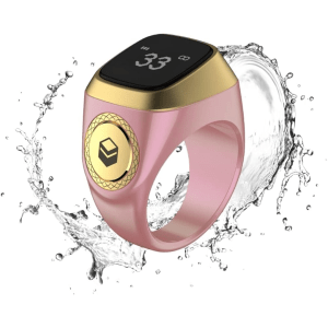 Zikr Smart Ring Tasbih 18mm – Pink
