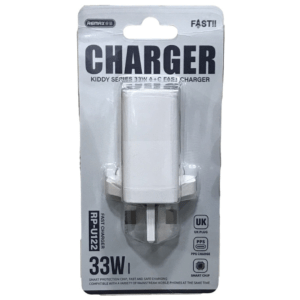 REMAX Kiddy Series 33W A+C Fast Charger – White  RP-U122