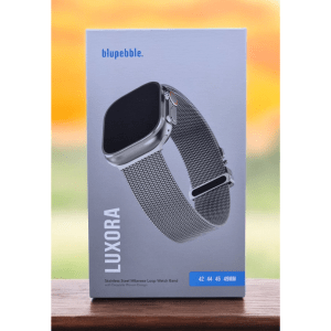 Blupebble Luxora Stainless Steel Milanese Loop Watch Band – Titanium BPLUXOR-TI