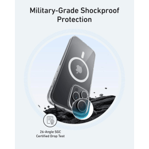 iPhone 16 Pro Anker MagGo Clear Magsafe Cover – Transparent