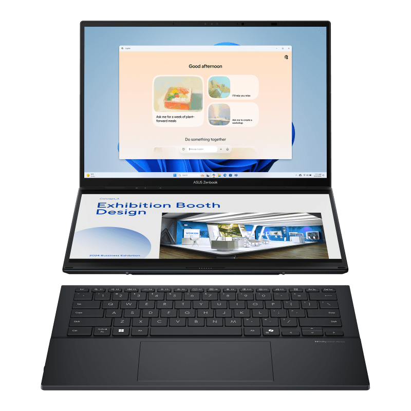 Asus ZenBook Pro DUO UX8406M 14" 3K OLED Display Intel Core Ultra 9 185H 32GB RAM 1TB SSD - Grey - Image 2