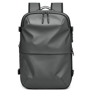 OUTWALK 7705L Large Capacity Backpack Anti-Splash Oxford Cloth Travel Laptop Bag – Dark Gray