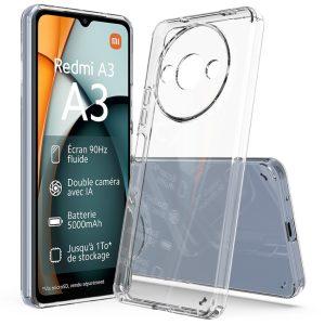 Redmi A3x 4G Clear TPU+Acrylic Phone Cover – Transparent