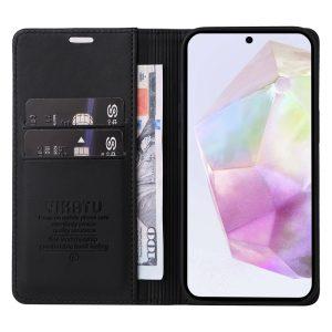 Samsung Galaxy A36 5G/A56 5G YIKATU YK-001 Stand Leather Flip Phone Cover – Black