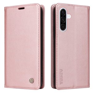 Samsung Galaxy A36 5G/A56 5G YIKATU YK-001 Stand Leather Flip Phone Cover – Rose Gold