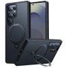 TORRAS Samsung Galaxy S25 Ultra MagSafe Rotating Kickstand PC+TPU Cover - Black